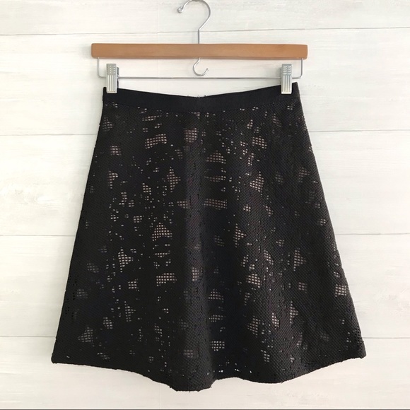 {Ann Taylor} Lace A-line skirt, 00P - Picture 1 of 5